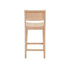 Set di 2 sgabelli da bar da 60,32 cm Elizabeth in legno massiccio, altezza bancone - Linon