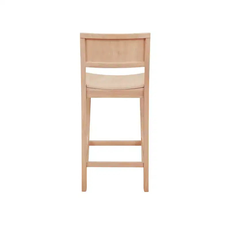Set di 2 sgabelli da bar da 60,32 cm Elizabeth in legno massiccio, altezza bancone - Linon