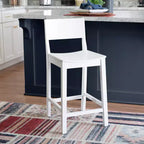 Set di 2 sgabelli da bar da 60,32 cm Elizabeth in legno massiccio, altezza bancone - Linon