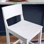 Set di 2 sgabelli da bar da 60,32 cm Elizabeth in legno massiccio, altezza bancone - Linon