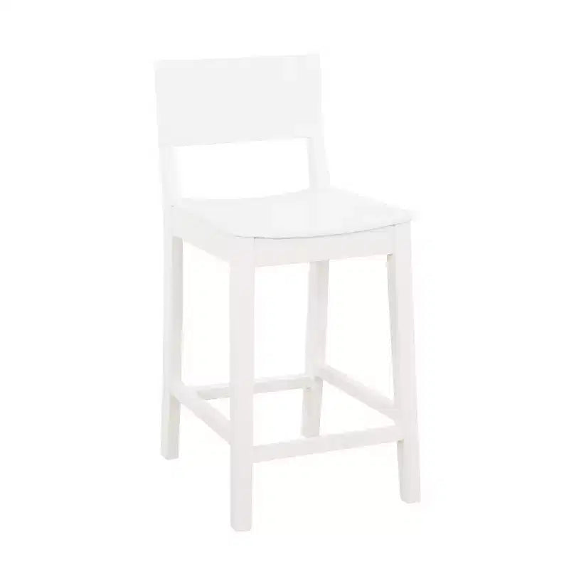 Set di 2 sgabelli da bar da 60,32 cm Elizabeth in legno massiccio, altezza bancone - Linon