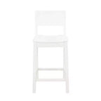 Set di 2 sgabelli da bar da 60,32 cm Elizabeth in legno massiccio, altezza bancone - Linon