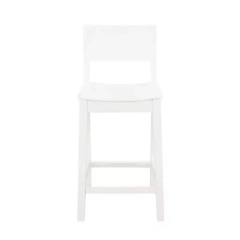 Set di 2 sgabelli da bar da 60,32 cm Elizabeth in legno massiccio, altezza bancone - Linon