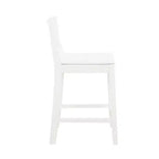 Set di 2 sgabelli da bar da 60,32 cm Elizabeth in legno massiccio, altezza bancone - Linon
