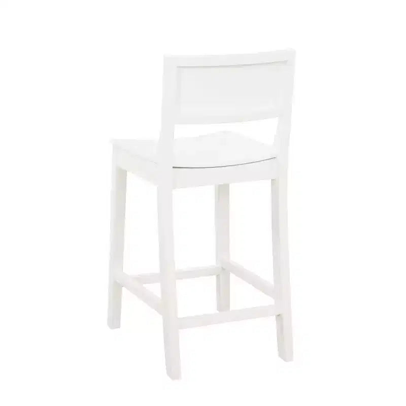 Set di 2 sgabelli da bar da 60,32 cm Elizabeth in legno massiccio, altezza bancone - Linon