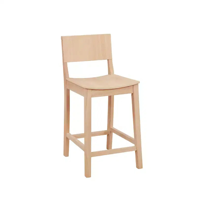 Set di 2 sgabelli da bar da 60,32 cm Elizabeth in legno massiccio, altezza bancone - Linon