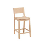 Set di 2 sgabelli da bar da 60,32 cm Elizabeth in legno massiccio, altezza bancone - Linon