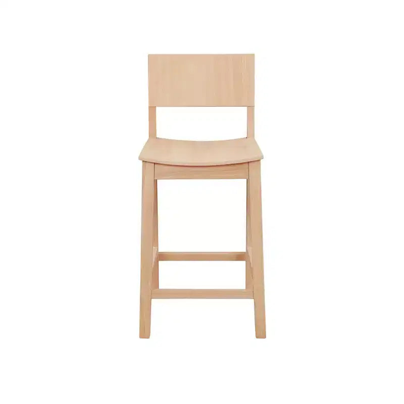 Set di 2 sgabelli da bar da 60,32 cm Elizabeth in legno massiccio, altezza bancone - Linon
