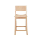 Set di 2 sgabelli da bar da 60,32 cm Elizabeth in legno massiccio, altezza bancone - Linon