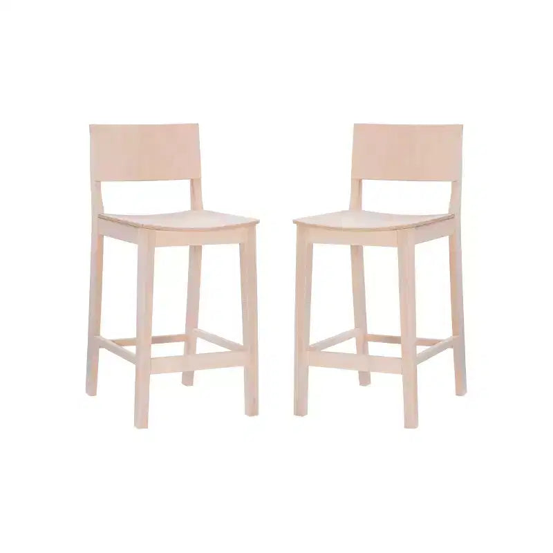 Set of 2 23.75" Elizabeth Solid Wood Counter Height Barstools - Linon