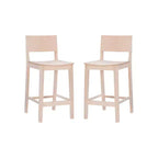 Set of 2 23.75" Elizabeth Solid Wood Counter Height Barstools - Linon