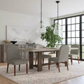 Rounded Back Upholstered Dining Chair - HomePop