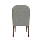Sedia da pranzo imbottita con schienale arrotondato - HomePop