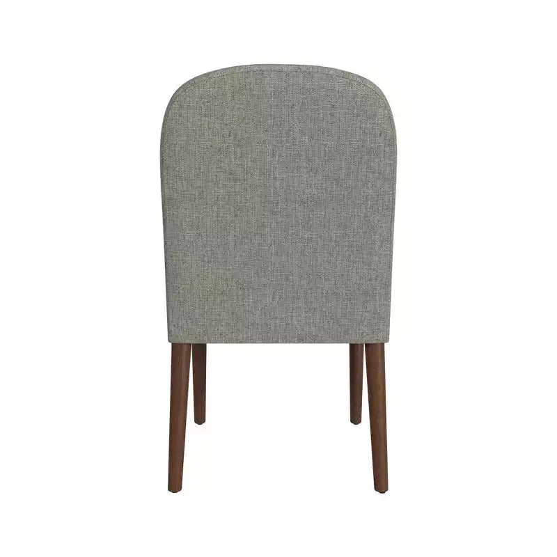 Sedia da pranzo imbottita con schienale arrotondato - HomePop