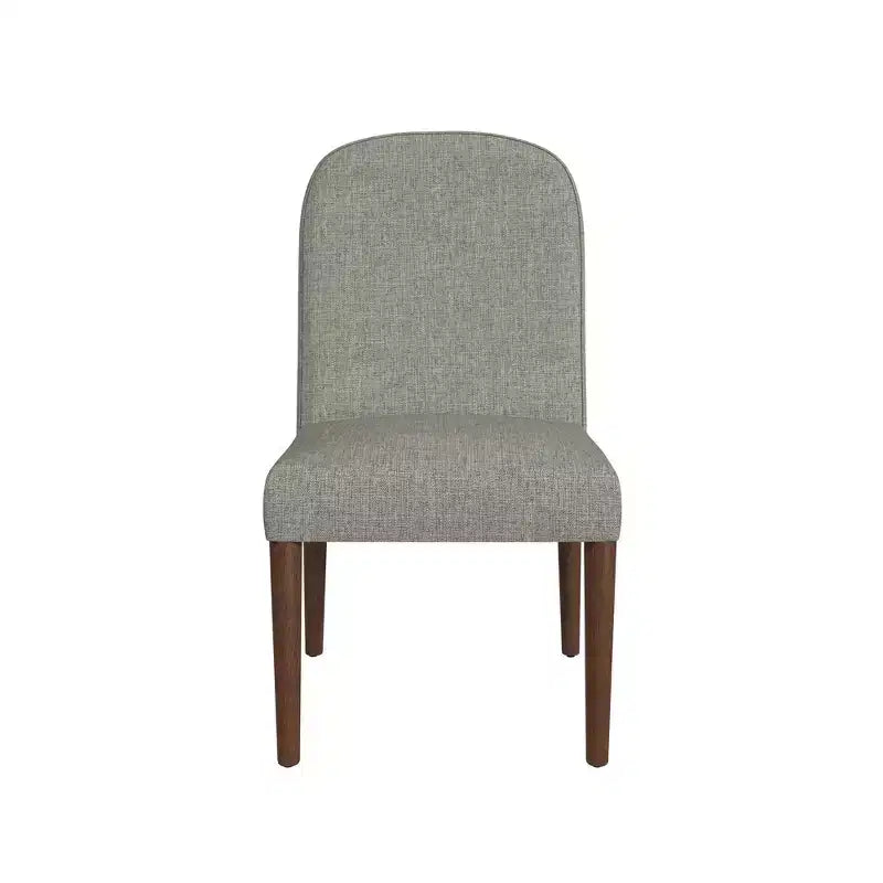 Sedia da pranzo imbottita con schienale arrotondato - HomePop