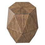 Tavolino d'appoggio geometrico Uttermost Volker, 45,72 cm, in legno lucido color miele