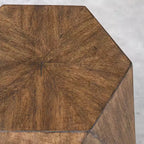 Tavolino d'appoggio geometrico Uttermost Volker, 45,72 cm, in legno lucido color miele