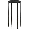 Uttermost Aviary 11 3/4 Wide Black Hexagonal Accent Table
