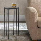 Tavolino esagonale Uttermost Aviary, 29,8 cm, nero