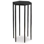 Tavolino esagonale Uttermost Aviary, 29,8 cm, nero