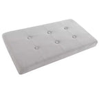 Pouf-Contenitore, Poggiapiedi, Panca Organizer o Cassapanca in Velluto Trapuntato con Coperchio Rimovibile Lavish Home per Camera da Letto, Dormitorio o Ingresso