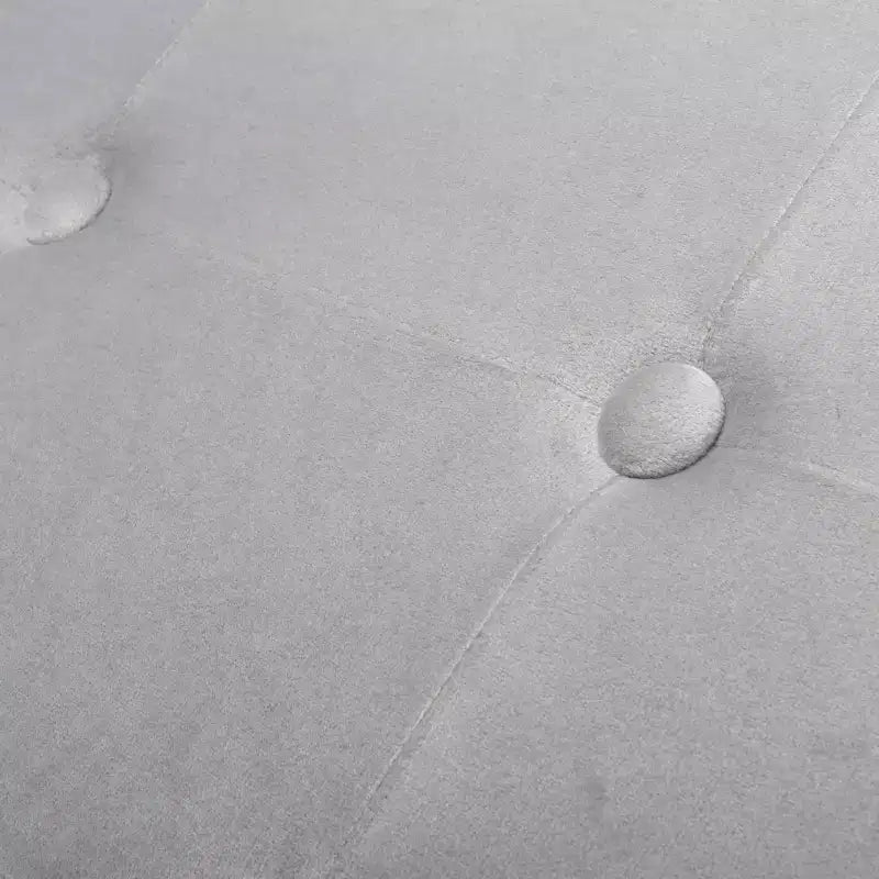 Pouf-Contenitore, Poggiapiedi, Panca Organizer o Cassapanca in Velluto Trapuntato con Coperchio Rimovibile Lavish Home per Camera da Letto, Dormitorio o Ingresso