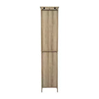 Flash Furniture Dune, colonna bagno indipendente con ante a chiusura magnetica, ripiani regolabili, mensola a giorno e cassetto