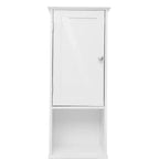 Flash Furniture Dune, colonna bagno indipendente con ante a chiusura magnetica, ripiani regolabili, mensola a giorno e cassetto