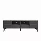 70" Modern Storage TV Stand Cabinet Features Premium Faux Marble Countertop TVs up 75" - Festivo