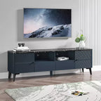 Mobile porta TV moderno con ripiano in finto marmo da 70", per TV fino a 75" - Festivo