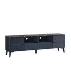Mobile porta TV moderno con ripiano in finto marmo da 70", per TV fino a 75" - Festivo