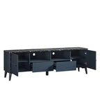 Mobile porta TV moderno con ripiano in finto marmo da 70", per TV fino a 75" - Festivo