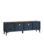 Mobile porta TV moderno con ripiano in finto marmo da 70", per TV fino a 75" - Festivo
