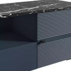 Mobile porta TV moderno con ripiano in finto marmo da 70", per TV fino a 75" - Festivo