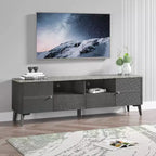 Mobile porta TV moderno con ripiano in finto marmo da 70", per TV fino a 75" - Festivo