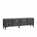 Mobile porta TV moderno con ripiano in finto marmo da 70", per TV fino a 75" - Festivo