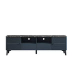 Mobile porta TV moderno con ripiano in finto marmo da 70", per TV fino a 75" - Festivo