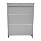 Mobiletto organizer per bagno Emma and Oliver con ripiano regolabile interno, ante con chiusura magnetica e ripiano superiore aperto