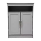 Mobiletto organizer per bagno Emma and Oliver con ripiano regolabile interno, ante con chiusura magnetica e ripiano superiore aperto