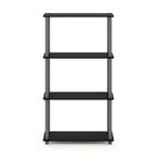 Libreria decorativa reversibile a 4 ripiani Furinno, scaffale multiuso a scala, espositore organizer