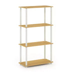 Furinno 4-Tier Reversible Decorative Bookshelf Multipurpose Ladder Shelf Organizer Display Rack