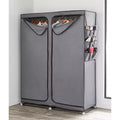 BrylaneHome 23D Oversized Double Wardrobe With Shoe Storage