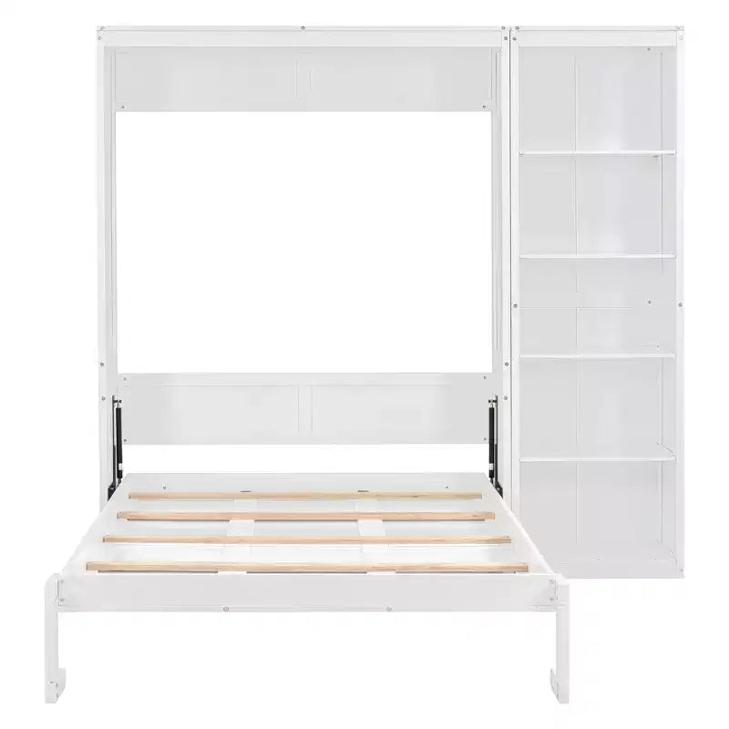 Letto a scomparsa/a muro con mensole ModernLuxe (Full/Queen Size)