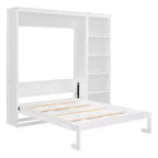 Letto a scomparsa/a muro con mensole ModernLuxe (Full/Queen Size)
