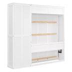Letto a scomparsa/a muro con mensole ModernLuxe (Full/Queen Size)