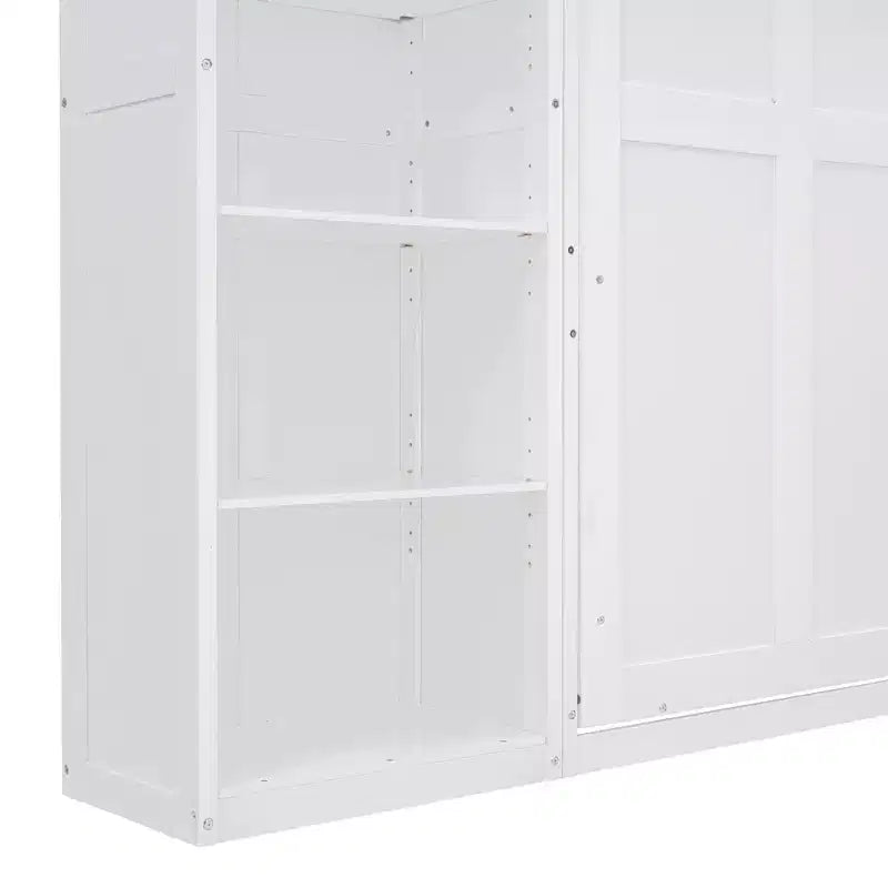 Letto a scomparsa/a muro con mensole ModernLuxe (Full/Queen Size)