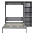 Letto a scomparsa/a muro con mensole ModernLuxe (Full/Queen Size)