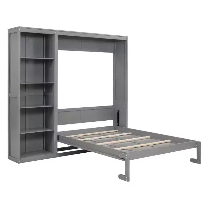 Letto a scomparsa/a muro con mensole ModernLuxe (Full/Queen Size)