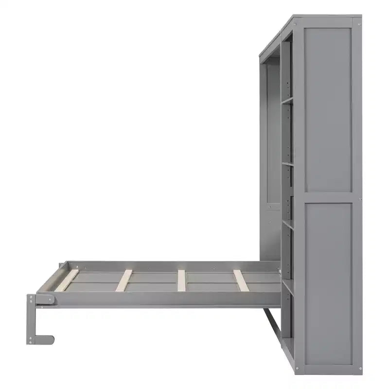 Letto a scomparsa/a muro con mensole ModernLuxe (Full/Queen Size)
