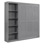 Letto a scomparsa/a muro con mensole ModernLuxe (Full/Queen Size)